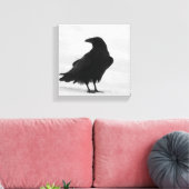 Proud Raven Leinwanddruck (Insitu (Wohnzimmer))