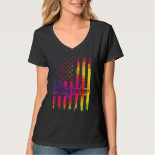 Proud Reading Teacher Book Reading Specialist Scho T-Shirt