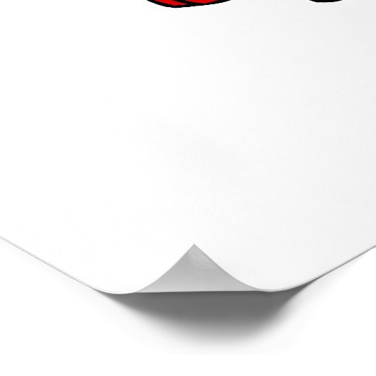 Proud red Gelert Poster (Ecke)