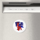 Proud red Gelert vom Mondlicht Magnet (In Situ (Geschirrspüler))