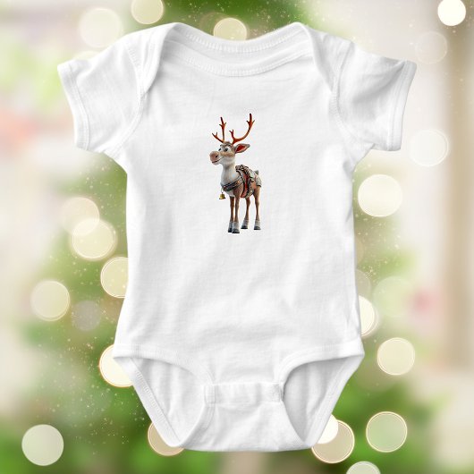 Proud Reindeer Baby Bodysuit Baby Strampler
