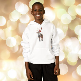 Proud Reindeer Boy's Hoodie