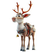 Proud Reindeer White Gift Tags Geschenkanhänger