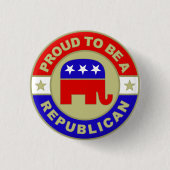 Proud Republikaner Button (Vorderseite)