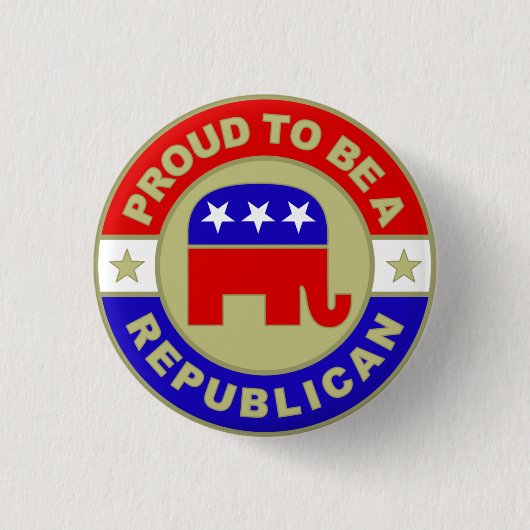 Proud Republikaner Button (Vorderseite)