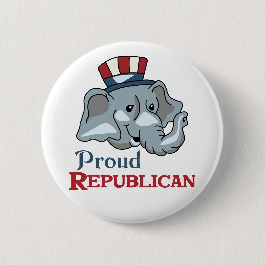 Proud Republikaner Button (Vorderseite)