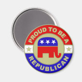 Proud Republikaner Magnet (Vorderseite/Rückseite)