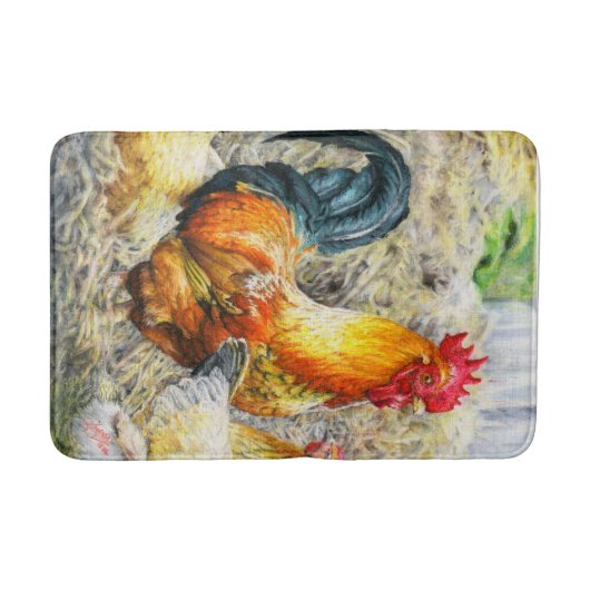 Proud Rooster Badematte (Vorderseite)