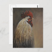 Proud Rooster Bird Art Postkarte (Vorne/Hinten)