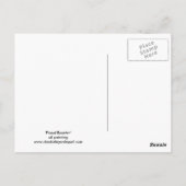 Proud Rooster Bird Art Postkarte (Rückseite)