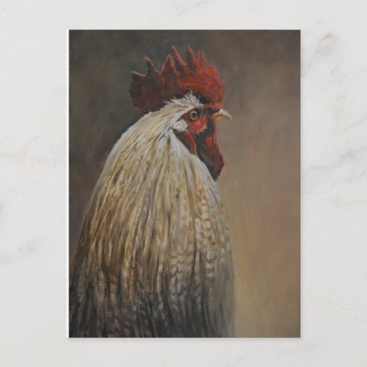 Proud Rooster Bird Art Postkarte (Vorderseite)