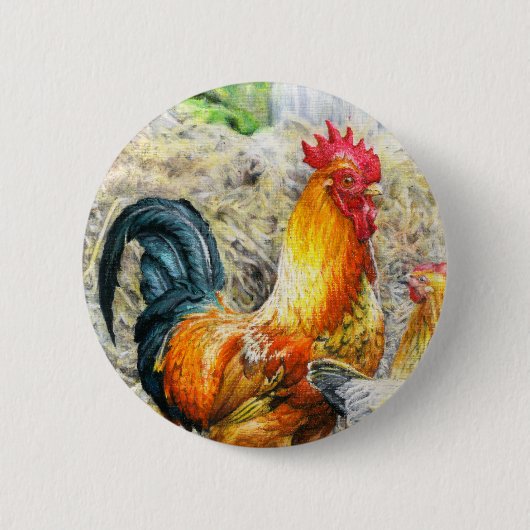 Proud Rooster Button (Vorderseite)