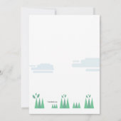 Proud Rooster-Einladung Einladung (Rückseite)