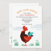 Proud Rooster-Einladung Einladung (Vorne/Hinten)