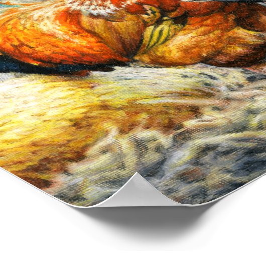 Proud Rooster Poster (Ecke)