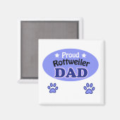 Proud Rottweiler dad Magnet (Vorderseite/Rückseite)