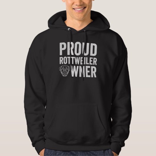 Proud Rottweiler Eigentümer 16 Hoodie (Vorderseite)