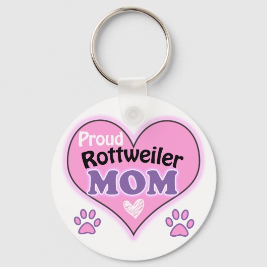Proud Rottweiler Mama Schlüsselanhänger (Vorderseite)