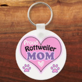 Proud Rottweiler Mama Schlüsselanhänger (Vorderseite)