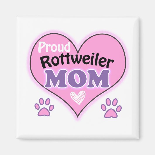 Proud Rottweiler Mutter Magnet (Vorne)