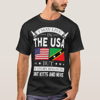 Proud Saint Kitts und Nevis Roots Funny Geschenk T-Shirt