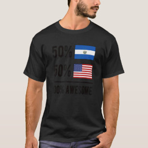 Proud Salvadoran Amerikanische Flagge El Salvador T-Shirt