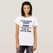 Proud Salvadoran Flag El Salvador Roots Salvadoran T-Shirt (Vorne ganz)
