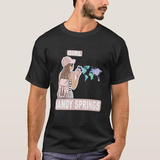 Proud Sandy Springs Girl - Cooles Mädchen von Sand T-Shirt (Vorderseite)