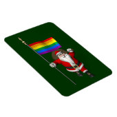 Proud Santa Claus mit Regenbogenflagge Magnet (Rechte Seite)
