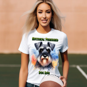 Proud Schnauzer zum Tag des reinrassigen Hundes T-Shirt