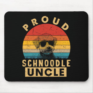 Proud Schnoodle Onkel gibt Hundeliebten Onkel Vate Mousepad