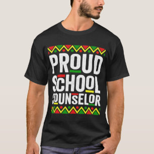 Proud School Counselor Africa Black History Month T-Shirt