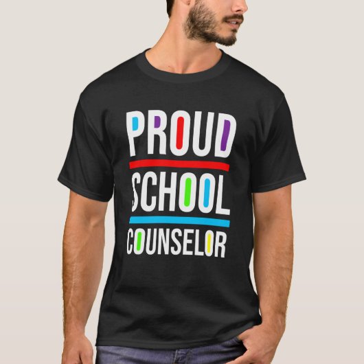 Proud School Counselor Africa Pride Black History T-Shirt (Vorderseite)