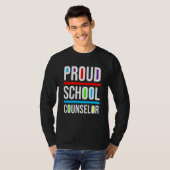 Proud School Counselor Africa Pride Black History  T-Shirt (Vorne ganz)