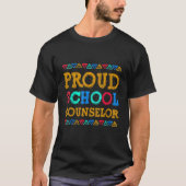 Proud School Counselor African Pride Black History T-Shirt (Vorderseite)