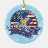 Proud Scottish American Christmas Ornament (Vorne)