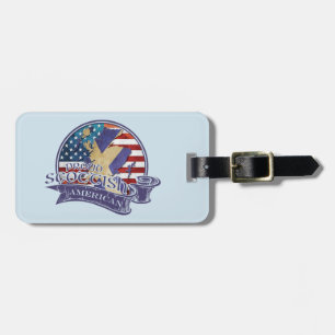 Proud Scottish American Luggage Tag Template Gepäckanhänger
