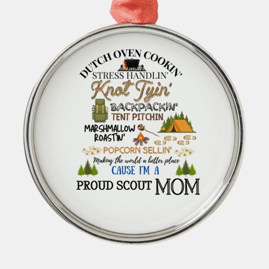 Proud Scout Mama Ornament (Vorne)