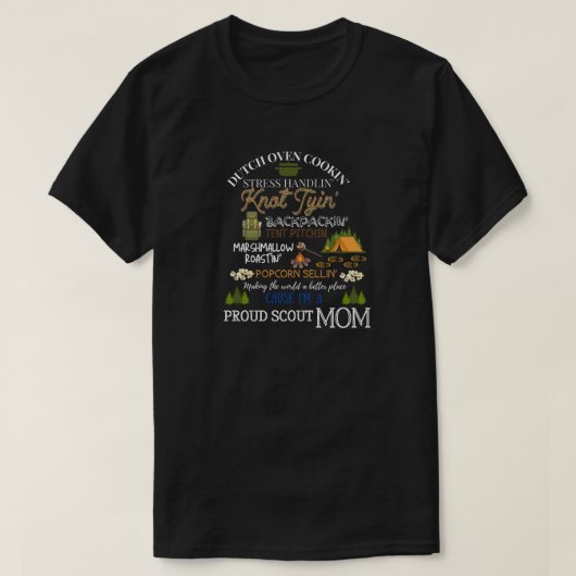Proud Scout Mama T - Shirt (Design vorne)