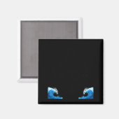 Proud Seaman Captain Husband Papa Daddy Anchor Pri Magnet (Vorderseite/Rückseite)