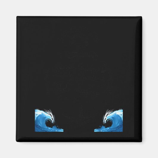 Proud Seaman Captain Husband Papa Daddy Anchor Pri Magnet (Vorne)