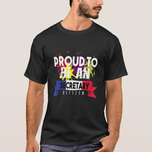 Proud Secretary Citizen Profession T-Shirt (Vorderseite)
