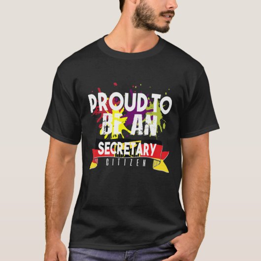 Proud Secretary Citizen Profession T-Shirt (Vorderseite)