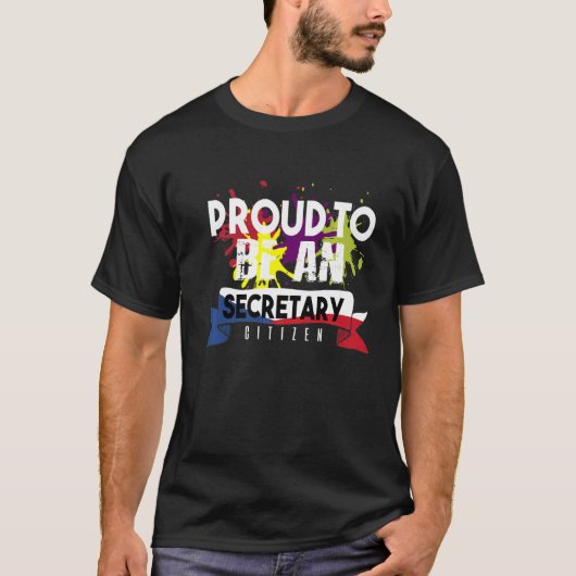 Proud Secretary Citizen Profession T-Shirt (Vorderseite)
