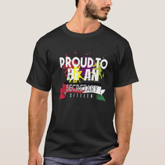Proud Secretary Citizen Profession T-Shirt (Vorderseite)