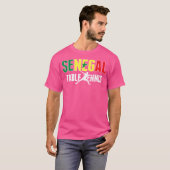 Proud Senegal Table Tennis Lover Jersey Senegalese T-Shirt (Vorne ganz)
