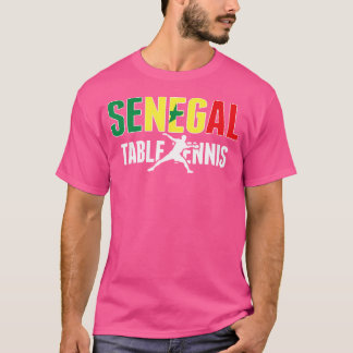 Proud Senegal Table Tennis Lover Jersey Senegalese T-Shirt