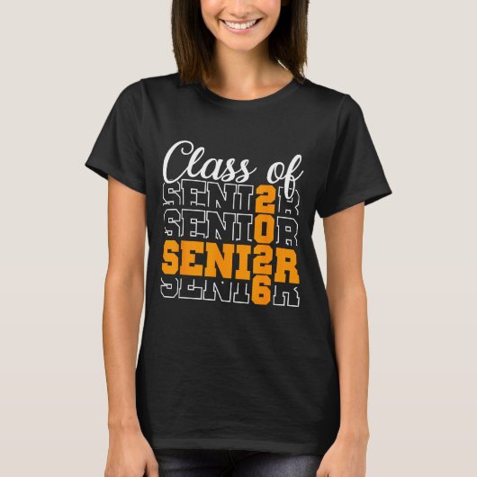 Proud senior 2026 graduation high school class of T-Shirt (Vorderseite)