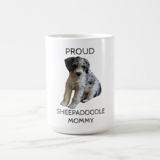 Proud Sheepadoodle Mommy Kaffeetasse (Mittel)