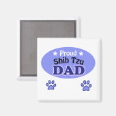 Proud Shih Tzu dad Magnet (Vorderseite/Rückseite)